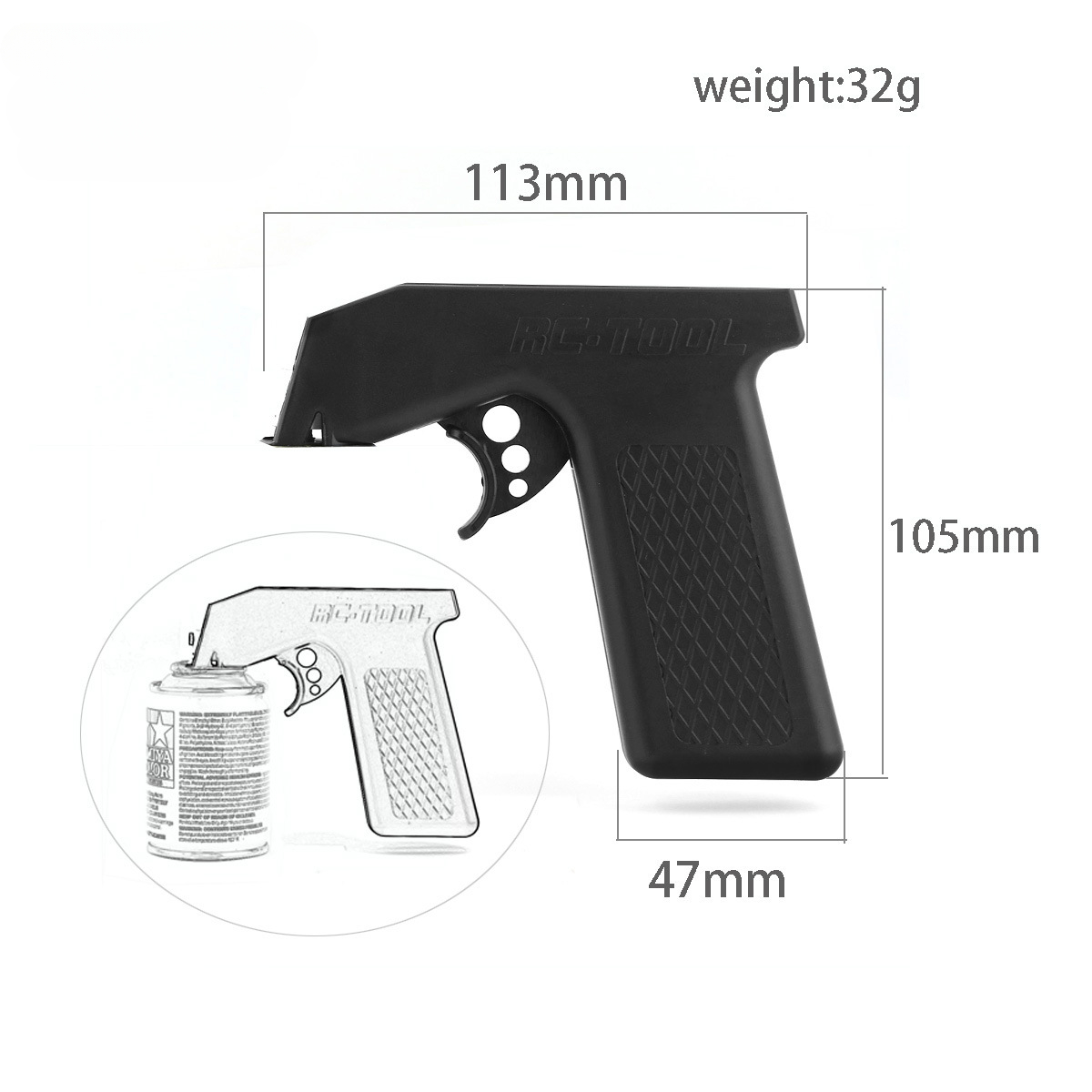 Tamiya Paint Spray Bottle Adap - Tamiya Model Paint Set recension och pris