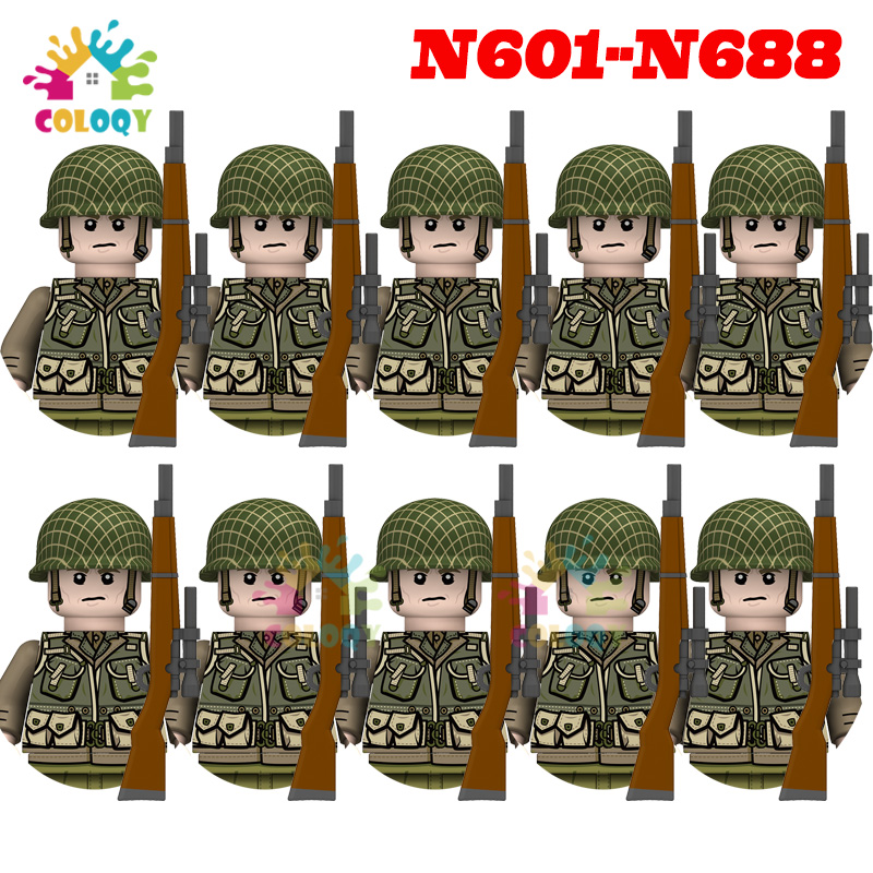 Kids Toys WW2 10pcs/set N601-N - Lego Minifigure Holder recension och pris