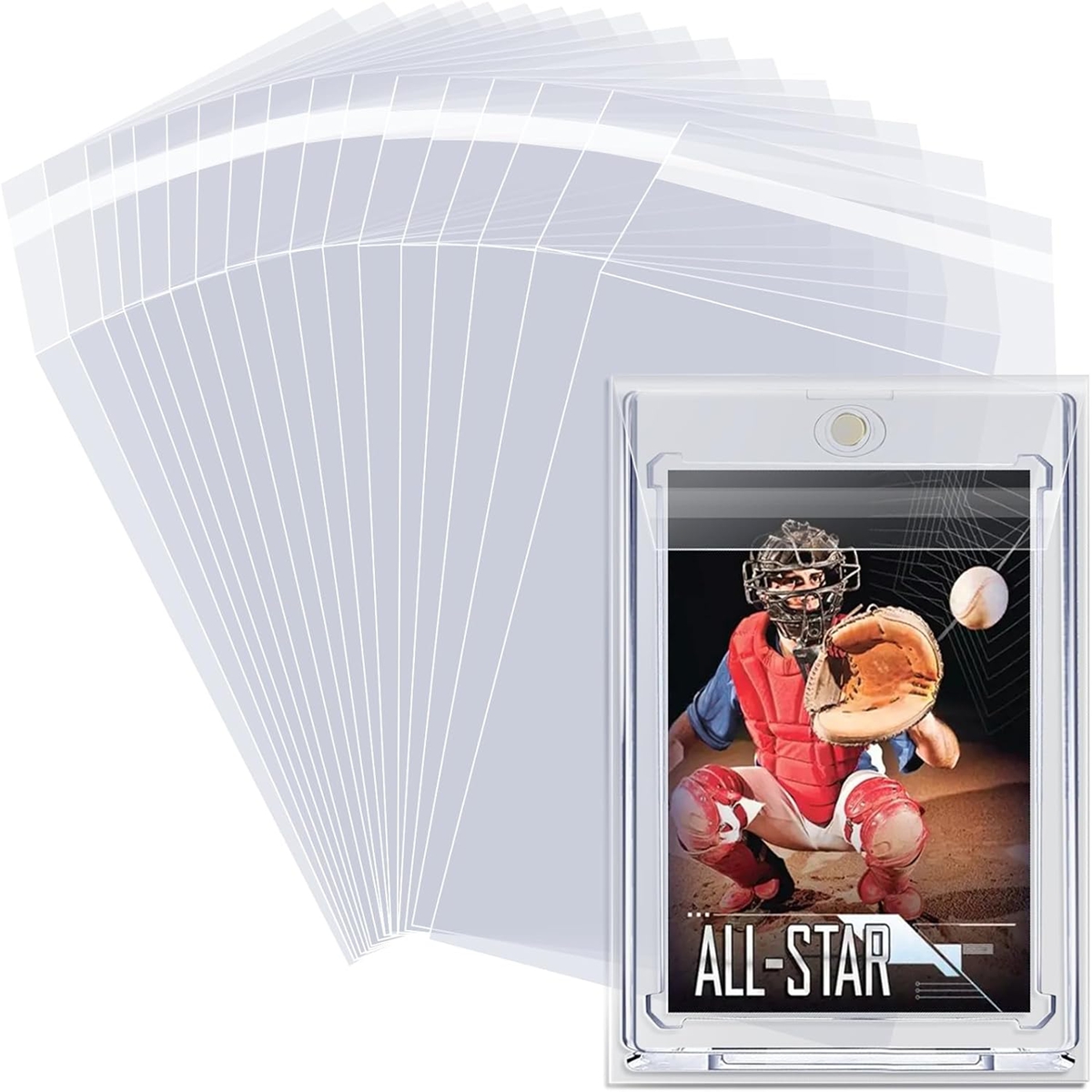 100Pcs 3.2X4.6 Card Sleeves Fi - Card Penny Sleeve recension och pris