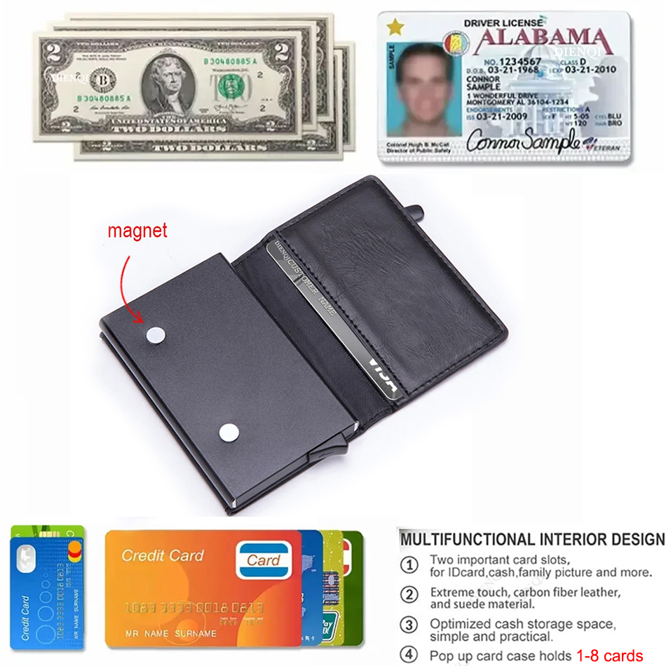 RFID Blocking Card Wallet Magn - Card Top Loader recension och pris