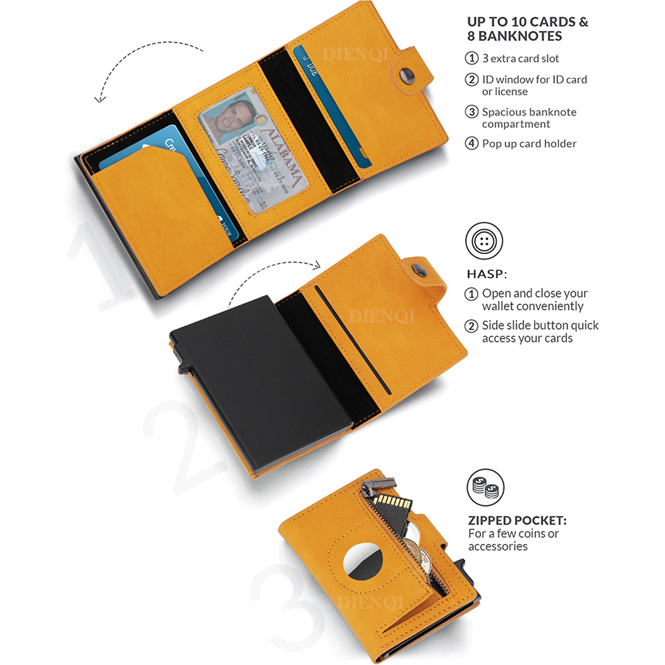 Airtag Wallet Rfid Credit Card - Card Top Loader recension och pris